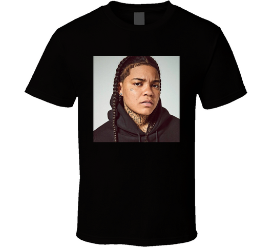 Young M A Black  T Shirt