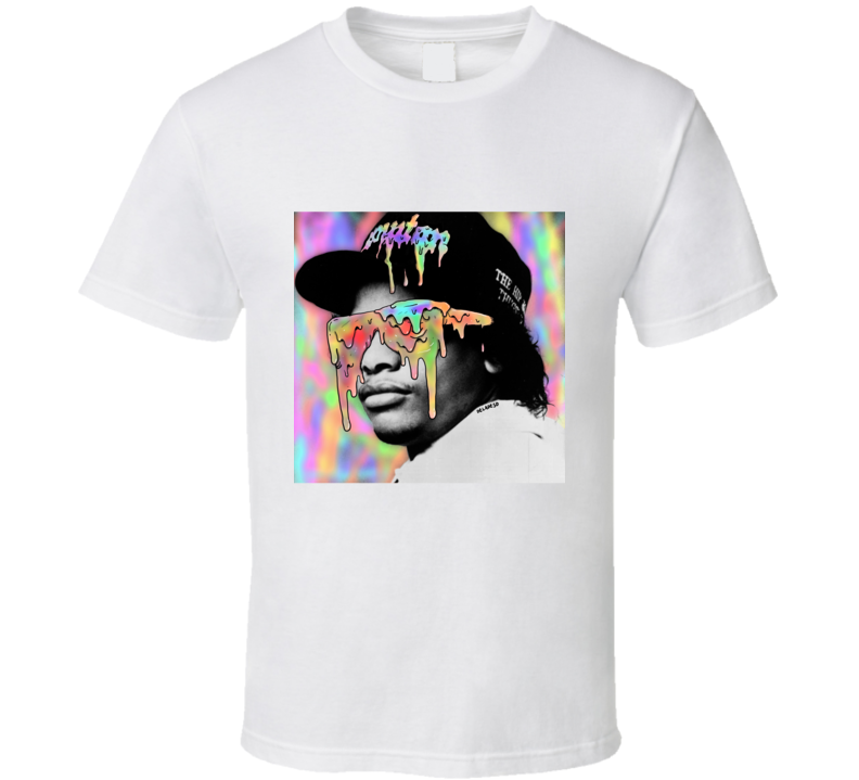 Color Me Eazy White Graphic  T Shirt