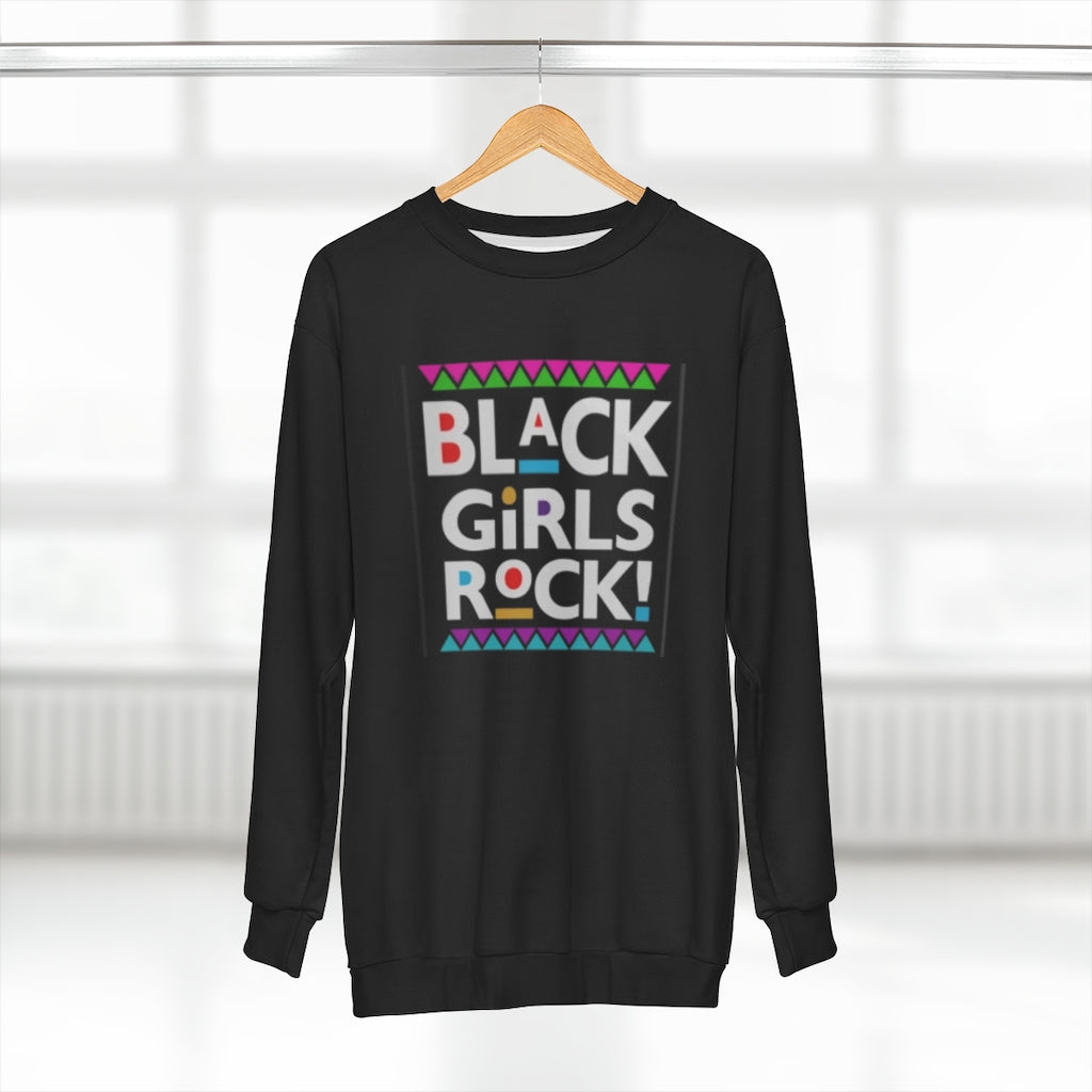 BLACK GIRLS ROCK !(BLACK) AOP Unisex Sweatshirt