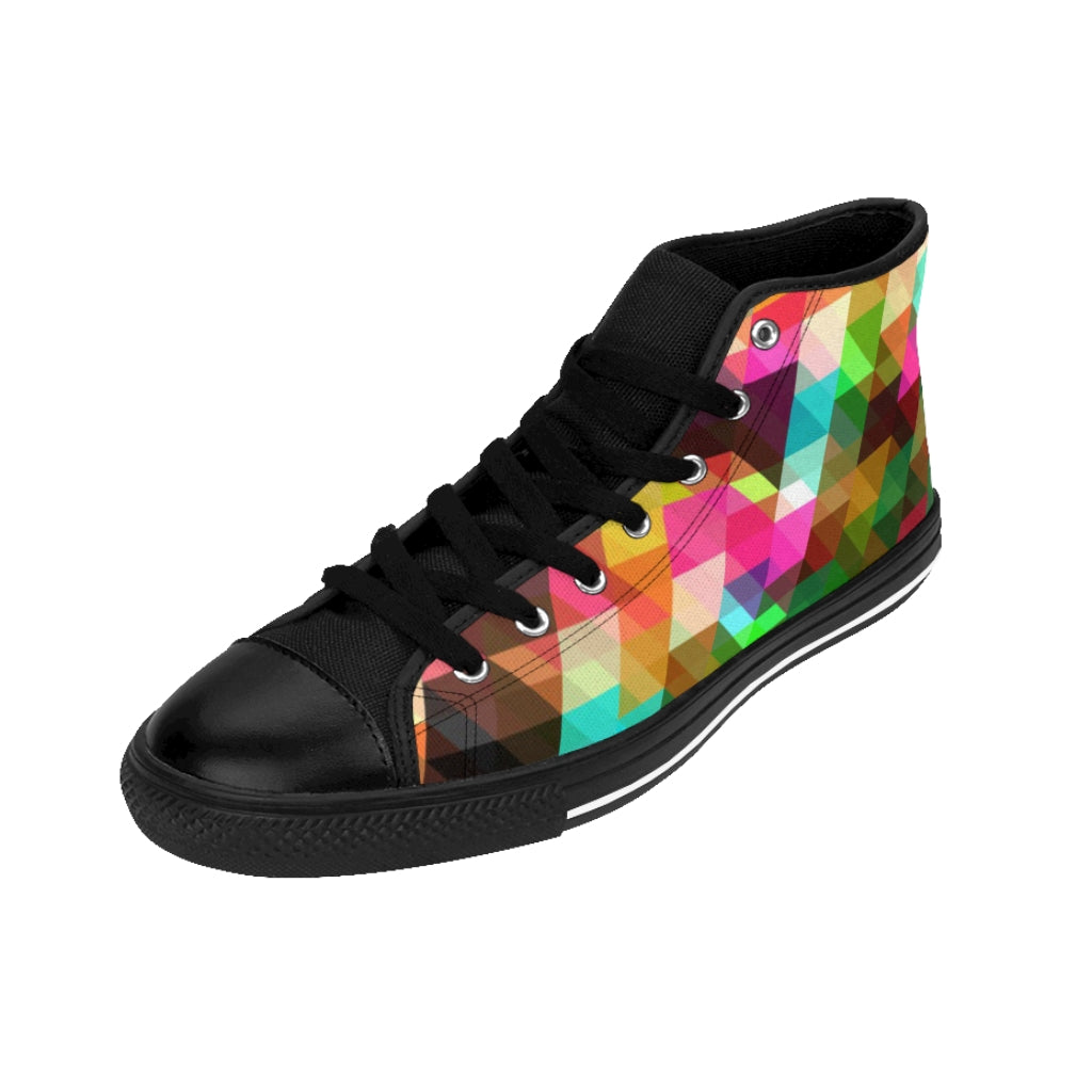 just Poppin' Plaid.. (black) High-top Sneakers