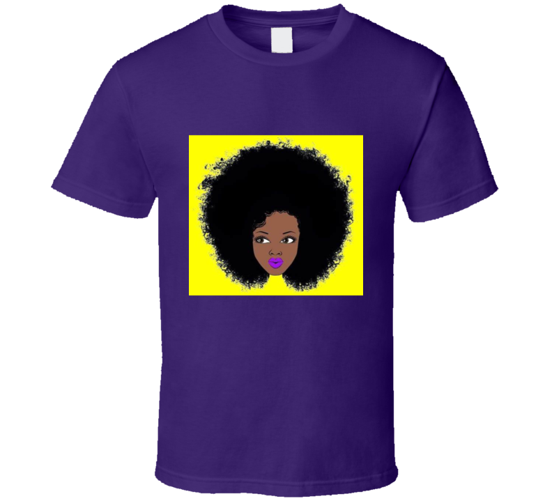 Love My Curls Purple  T Shirt