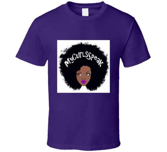 My Curls Speak ( Purple) T Shirt