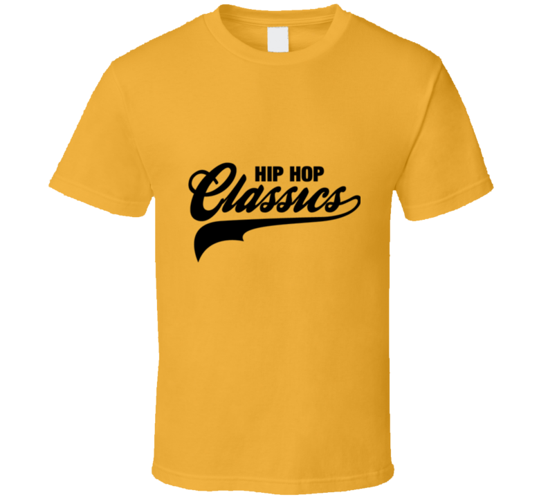 Hip Hop Classics Gold  T Shirt