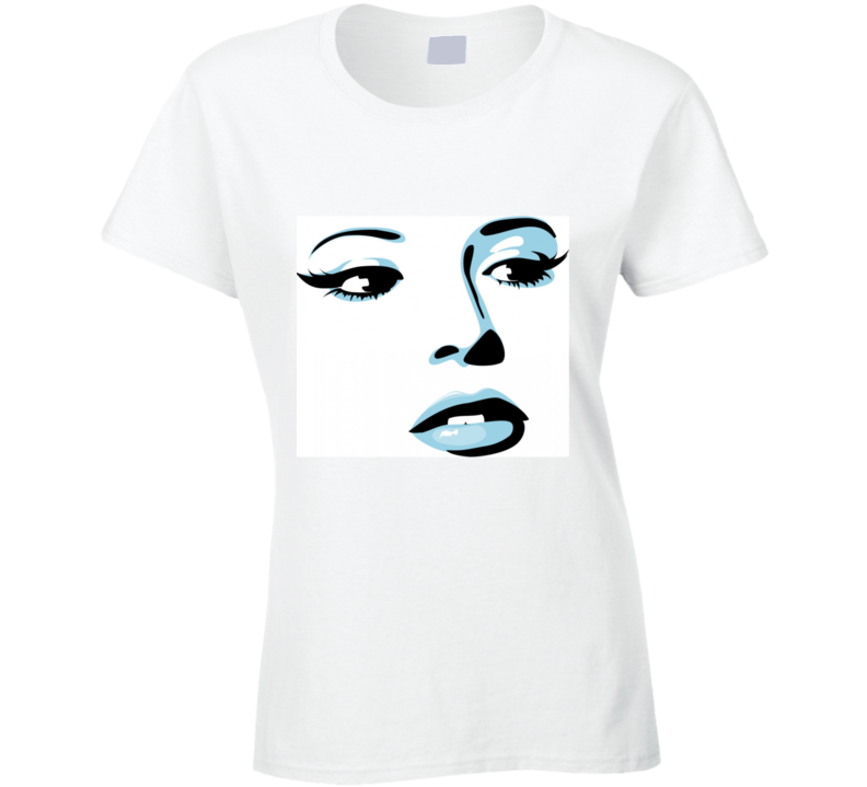 Blue Lashes  Ladies T Shirt