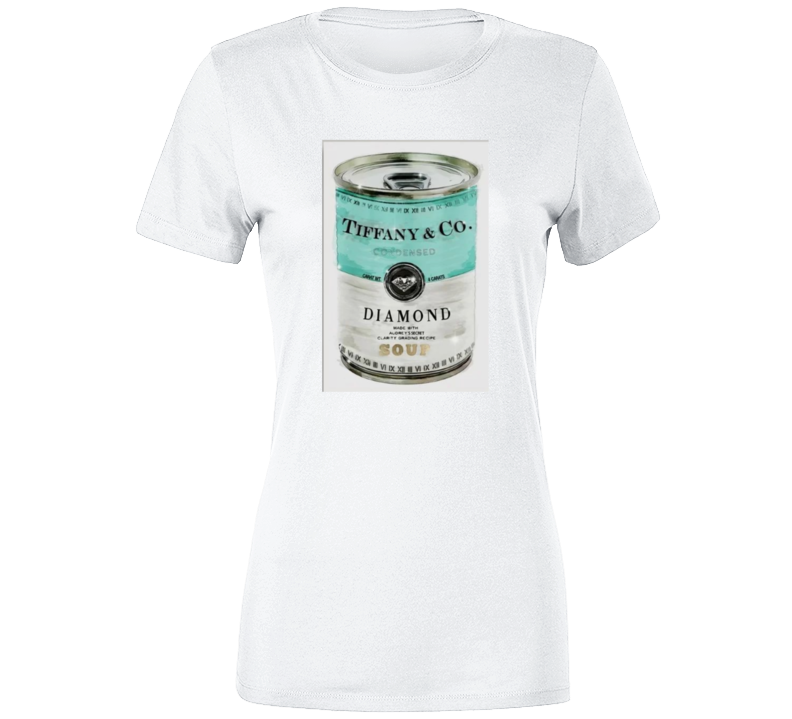 Diamond Soup ( White ) Ladies T Shirt