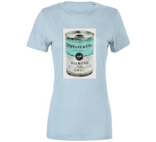 Diamond Soup ( Baby Blue )  Ladies T Shirt