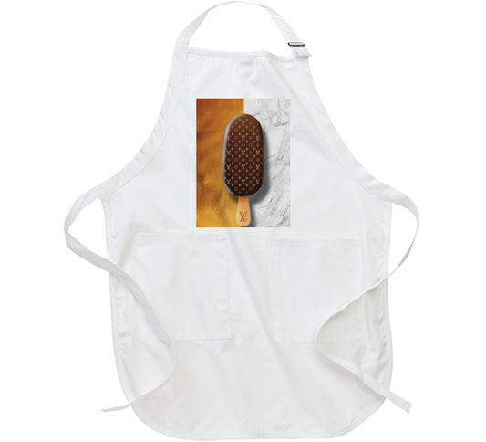 Caramel Louis White Apron