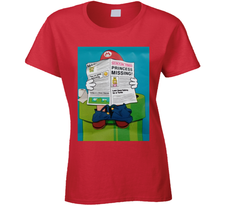 Missing Princess Red Ladies T Shirt