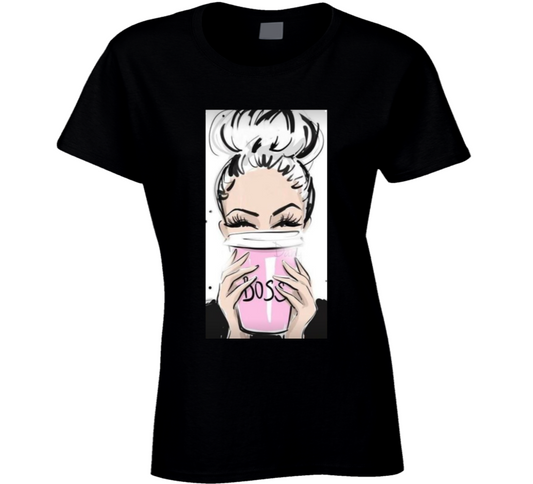 Boss Lady Black Ladies T Shirt