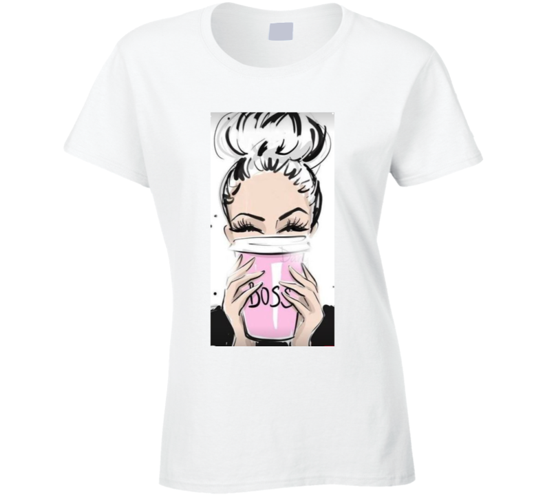 Boss Lady White  Ladies T Shirt