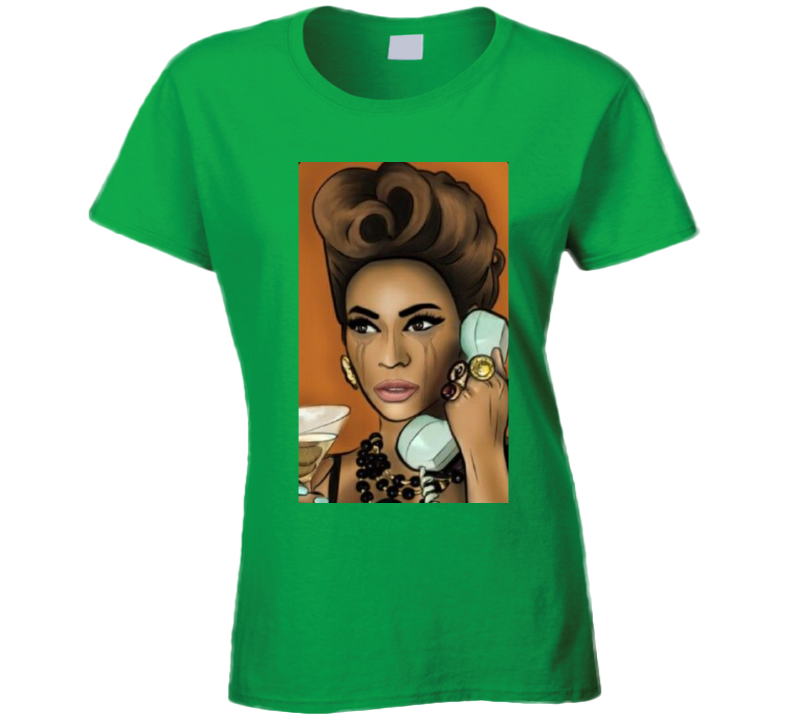 Telephone B Green With Envy Ladies T Shirt