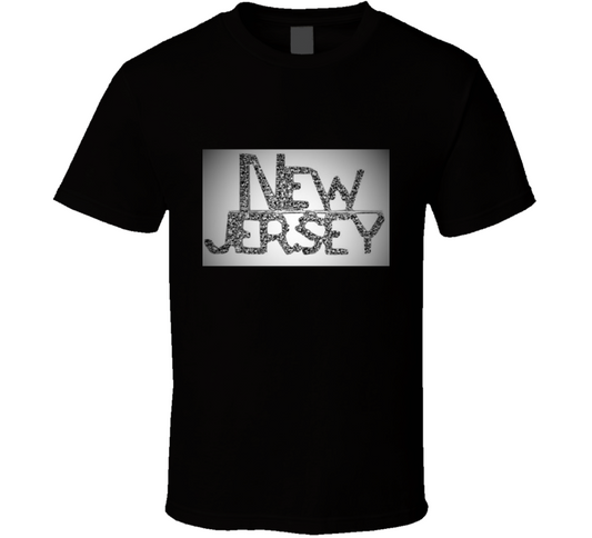 New Jersey Bling Blackout  T Shirt