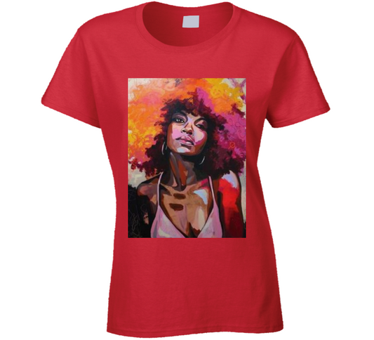 Ms. Cookie ( Red ) Ladies T Shirt