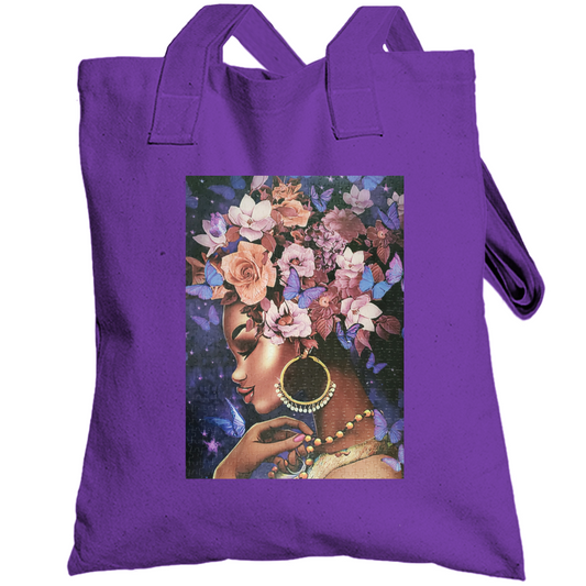 Purple Puzzle Totebag