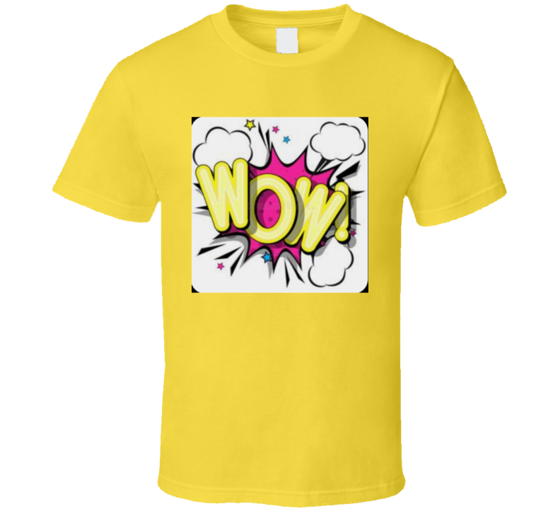 The Wow Tee Yellow  T Shirt