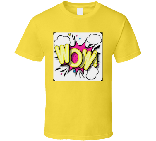 The Wow Tee Yellow  T Shirt