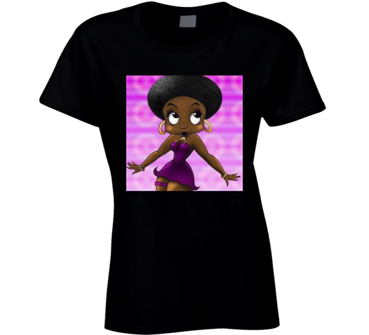 Purple Betty  Ladies T Shirt