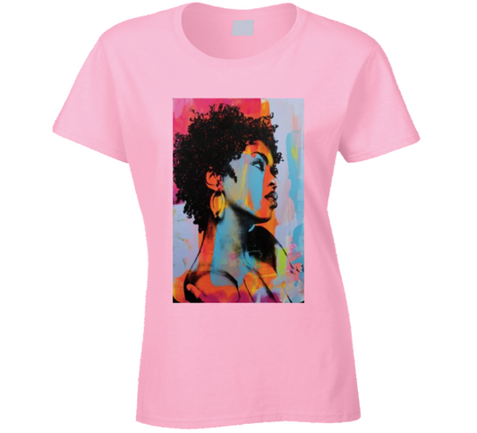 The Color Hill From Jersey ( Pink ) Ladies T Shirt