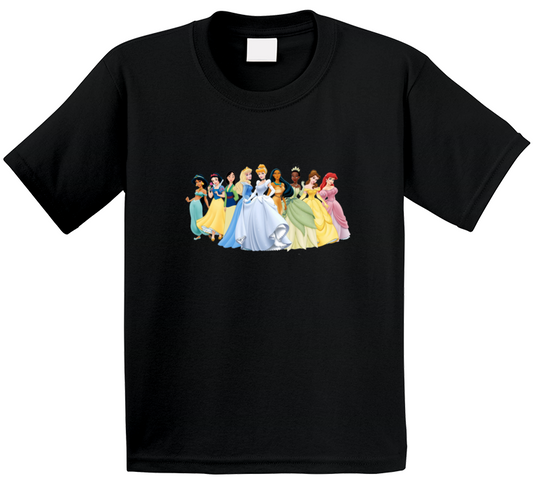 Real Life Princess Tee Black T Shirt