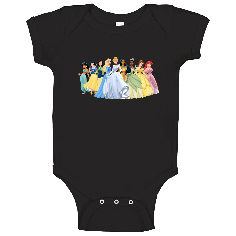 Real Life Princess Tee Black Baby One Piece