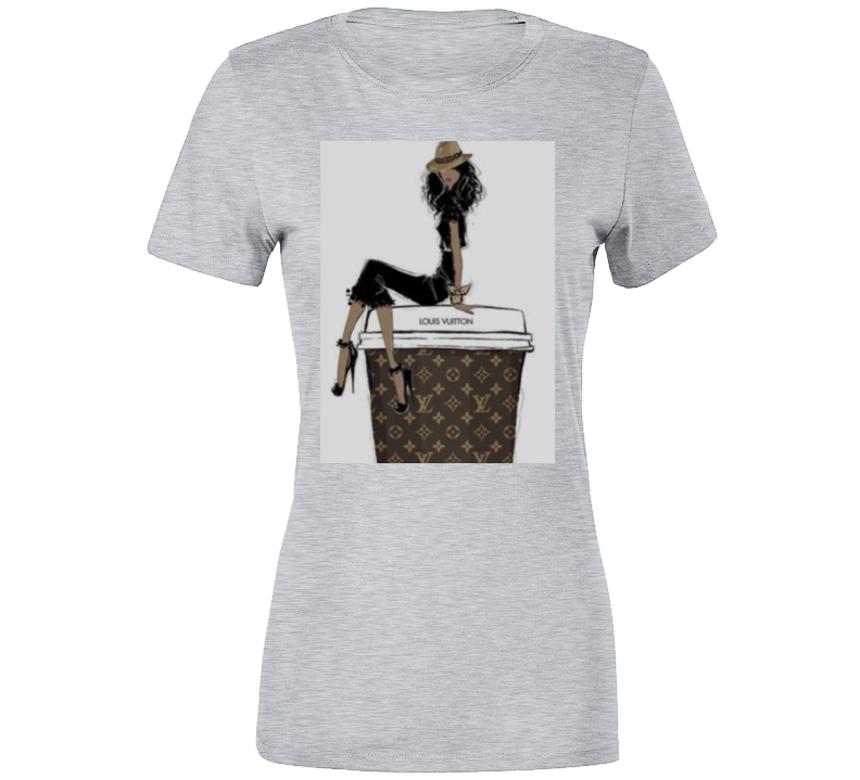 Cup Of Couture ( Gray ) Ladies T Shirt