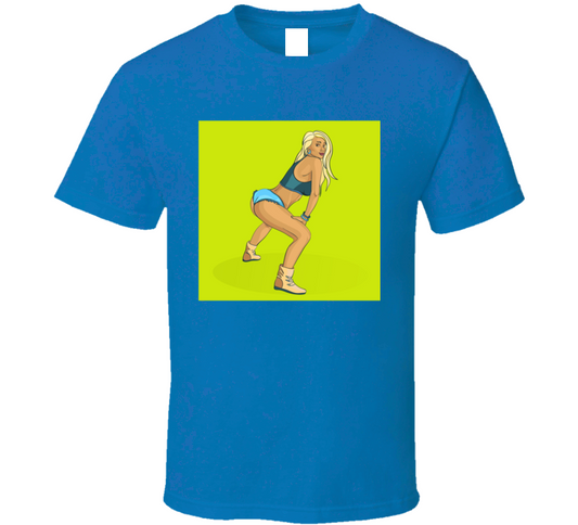 Hands On My Knees ( Blue ) T Shirt