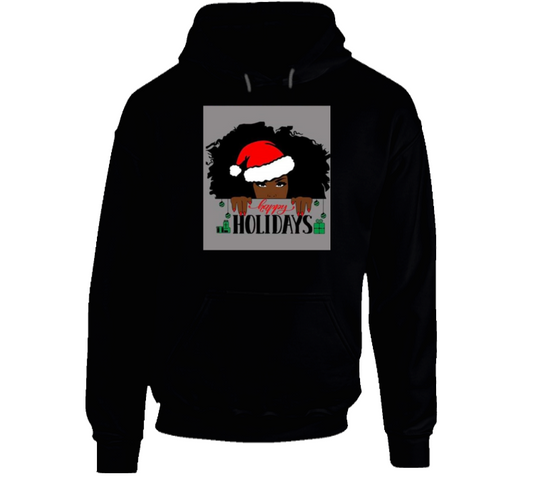 Happy Holidays ( Black ) Hoodie