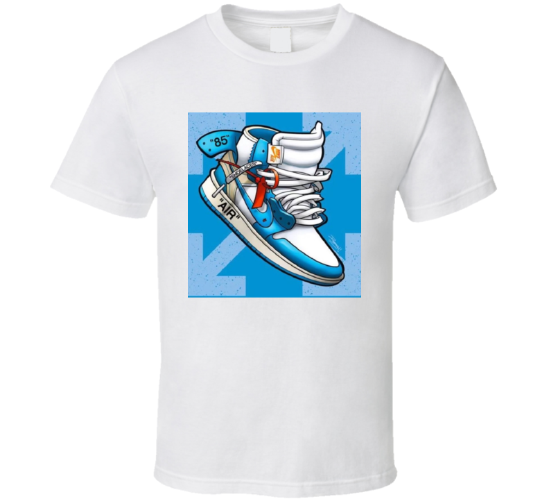 White N Blue J's T Shirt