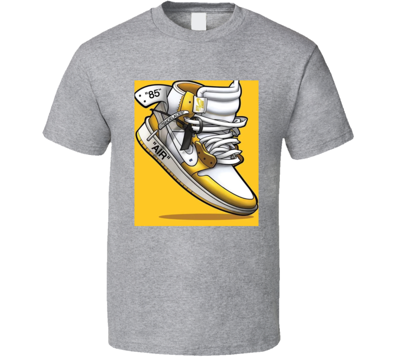 Gray N Gold J's  T Shirt