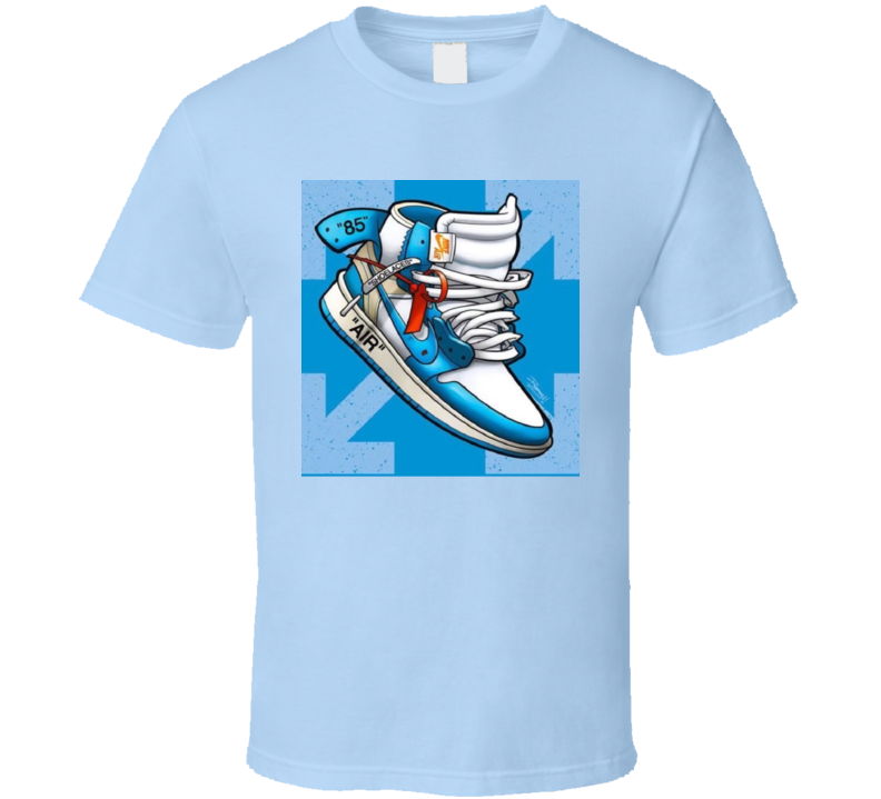 Baby Blue N Blue J's  T Shirt