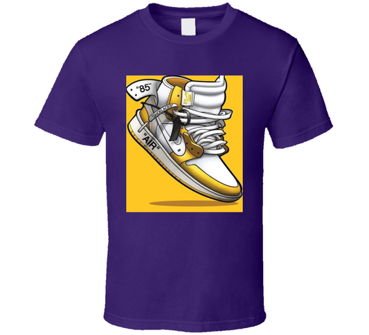 Purp N Gold J's  T Shirt