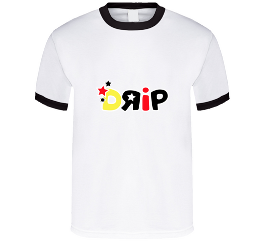 Drip ( Black Ringer ) T Shirt