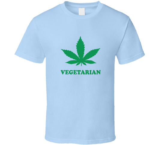 Vegetarian ( Baby Blue ) T Shirt