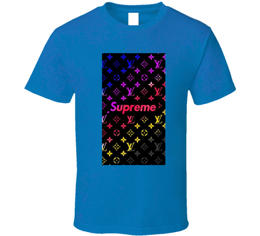 Super Rainbow ( Blue ) T Shirt