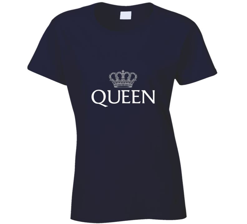 Queen Navy Ladies T Shirt