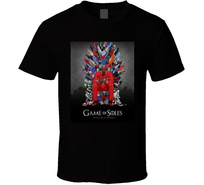 Game Of Soles Black  T Shirt