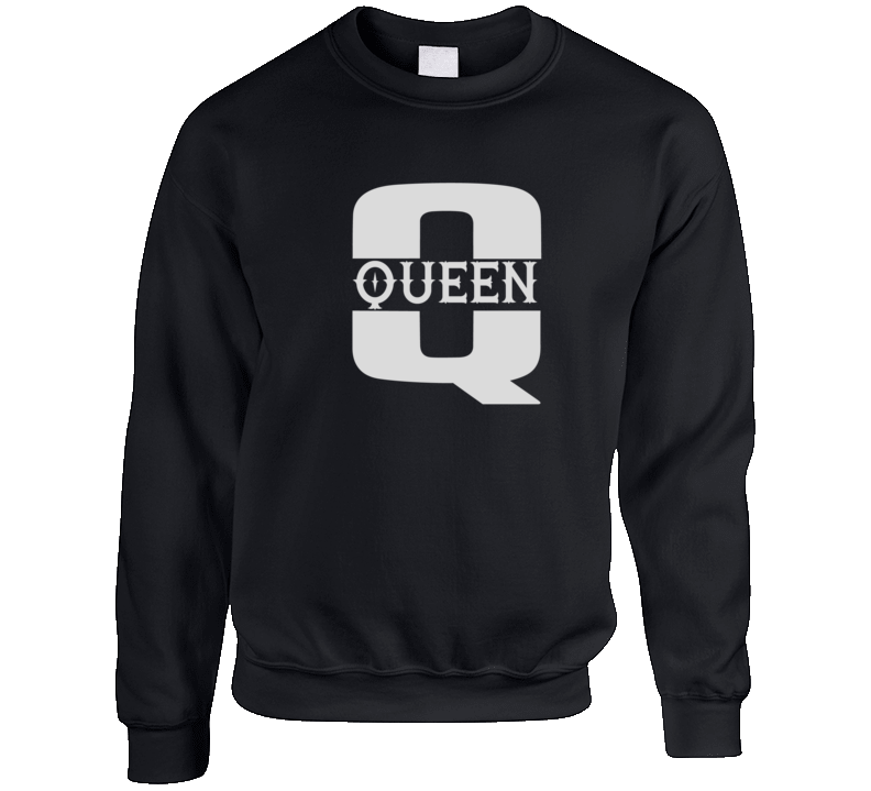 Queen Sweatshirt Black Crewneck Sweatshirt