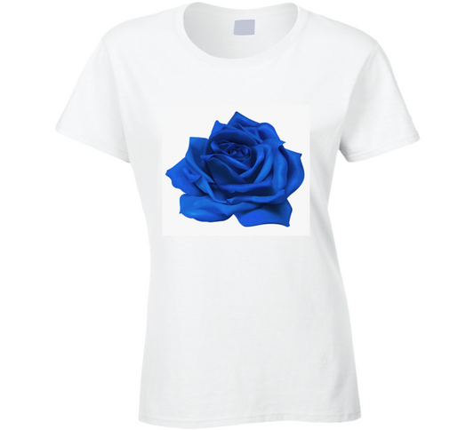 Blue Rose Tee Ladies T Shirt