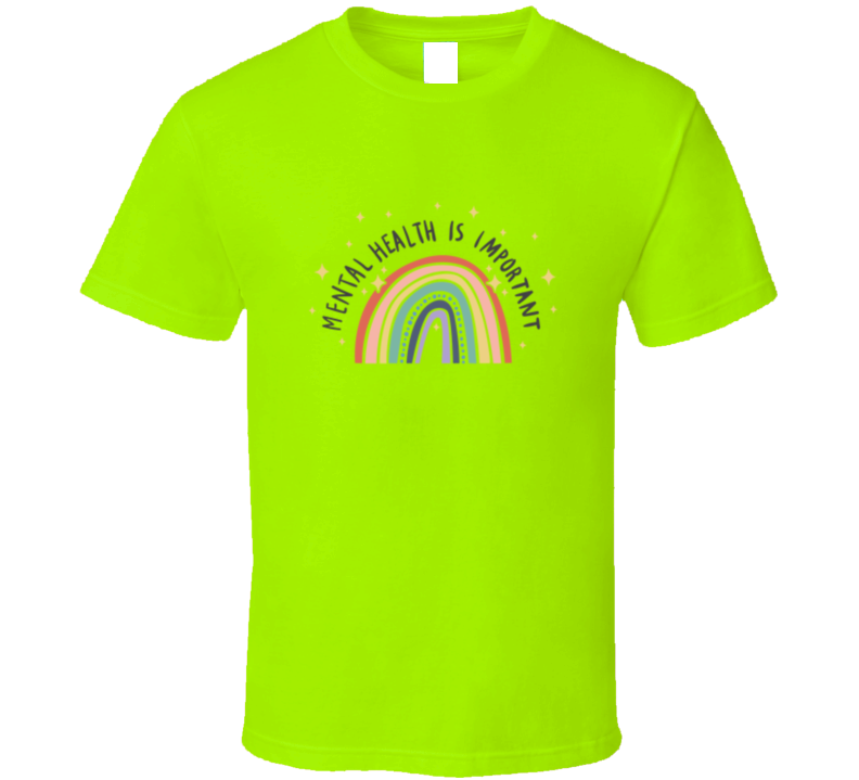 Mental Health ( Lime ) T Shirt