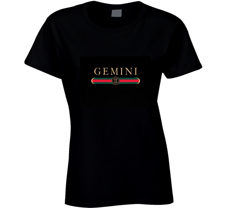 Gemini Couture Black Tee  Ladies T Shirt