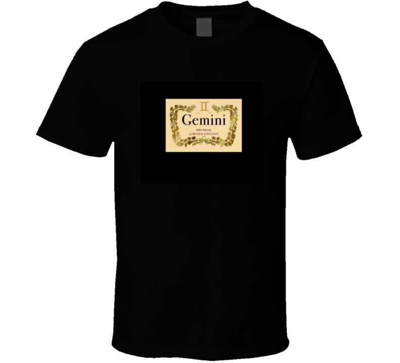 Gemini Brand Limited Black Tee T Shirt