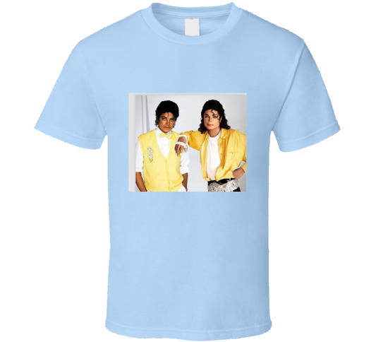 Michael Meets M J  T Shirt BayBlue