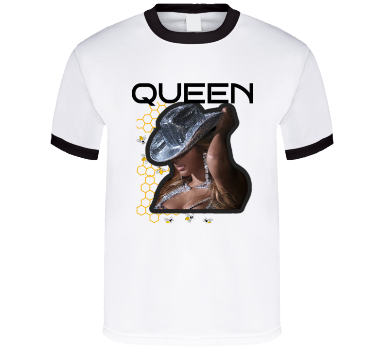 Bee Hive Queen Ringer T Shirt