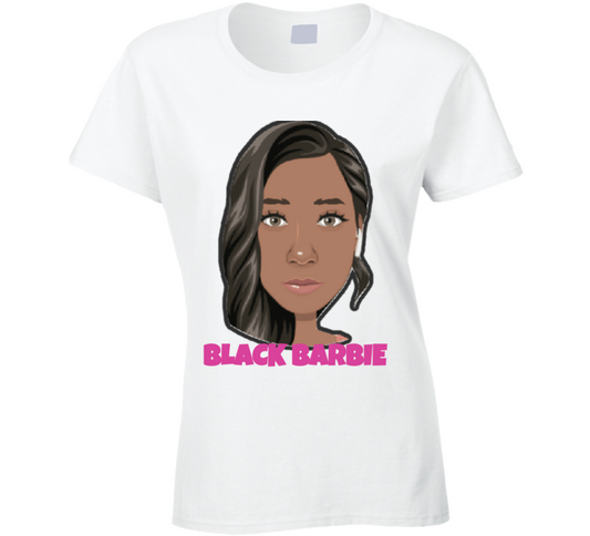 Black Barbie Ladies T Shirt