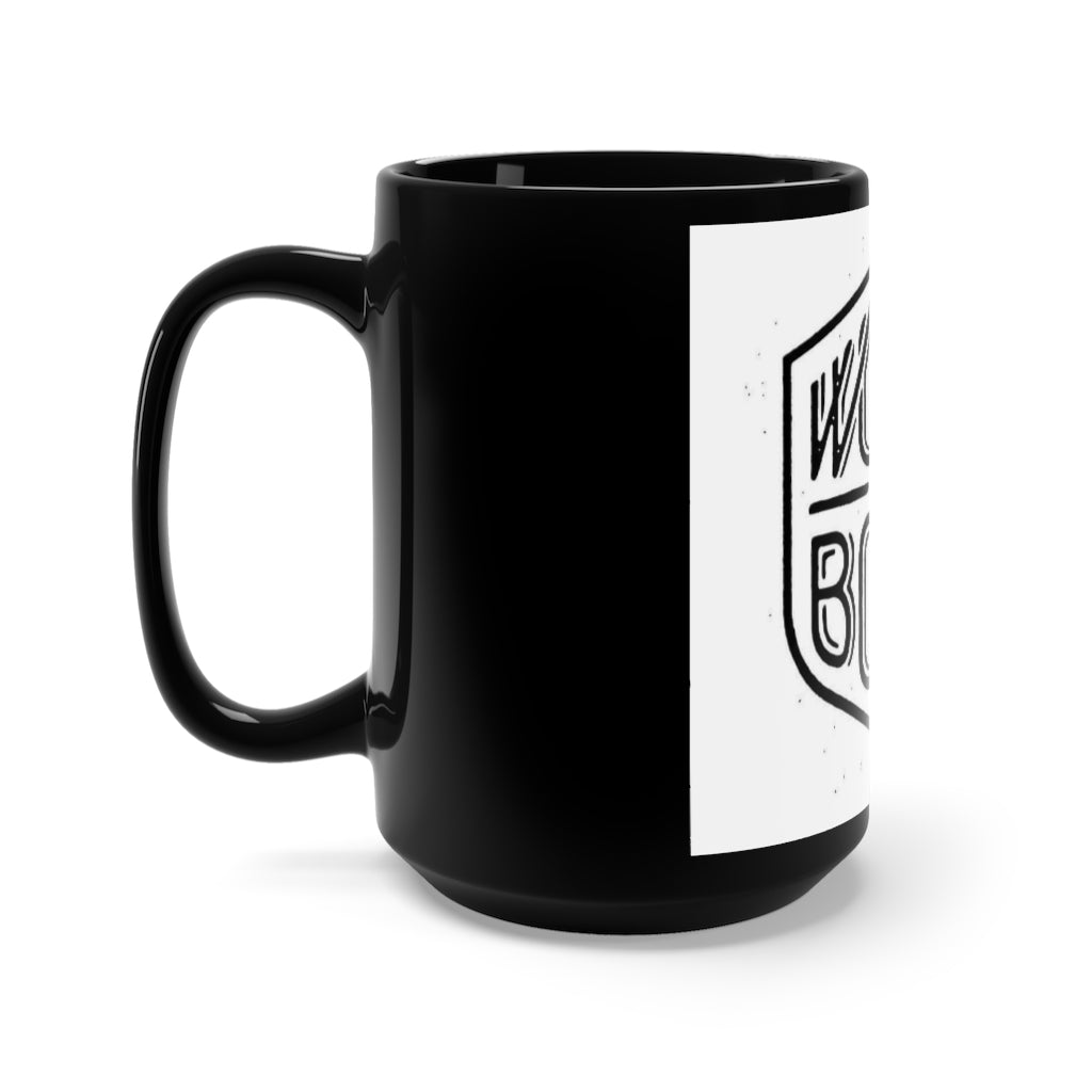 WORD IS BOND Black Mug 15oz