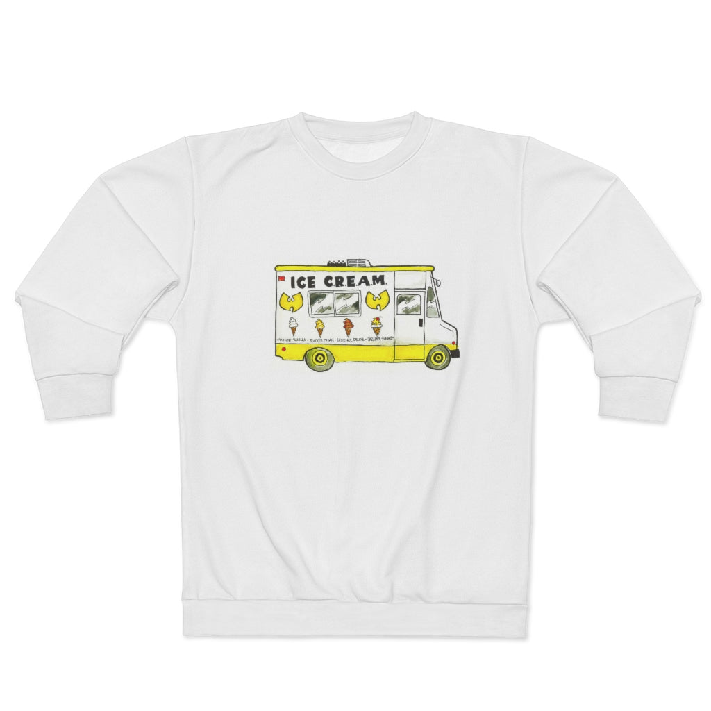 ICECREAM TRUCK (WHITE) AOP Unisex Sweatshirt