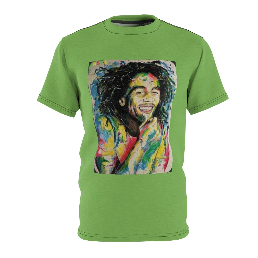 the GOD Rasta   .. (LIME) ..  All Over Tee