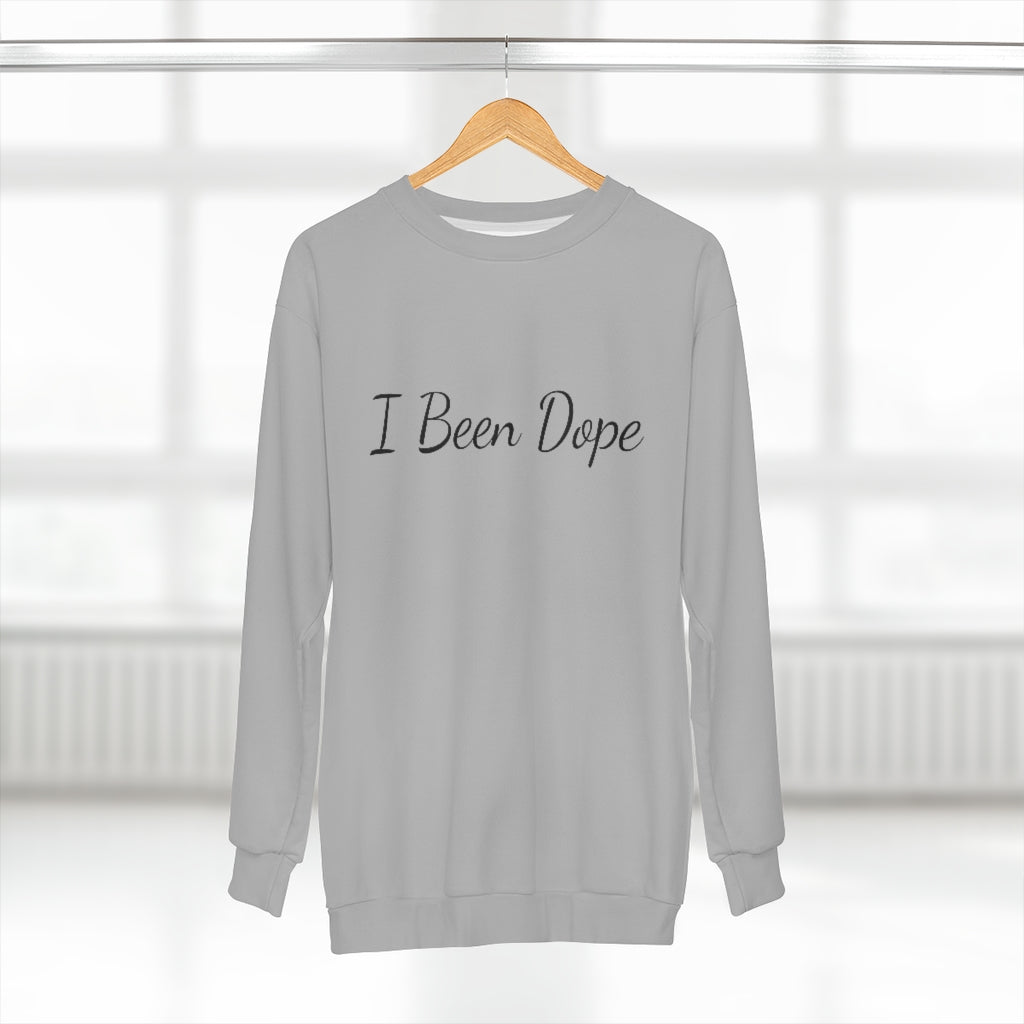 I BEEN DOPE (Silver/Black) AOP Unisex Sweatshirt