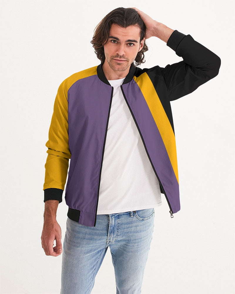 Pop Elements On Purple Men's Bomber Jacket