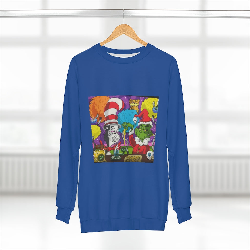 BLUE CHRONIC TALES   ..  AOP Unisex Sweatshirt